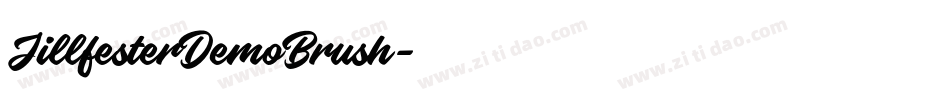 JillfesterDemoBrush字体转换