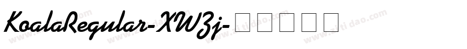 KoalaRegular-XWZj字体转换