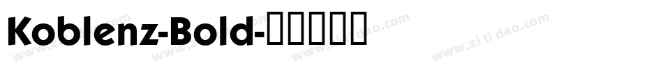 Koblenz-Bold字体转换