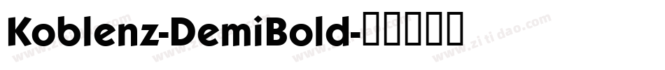 Koblenz-DemiBold字体转换