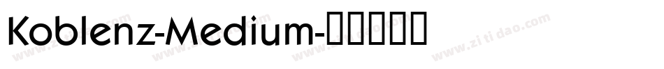 Koblenz-Medium字体转换