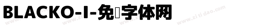 BLACKO-I字体转换