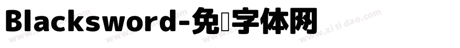 Blacksword字体转换