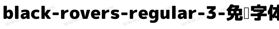 black-rovers-regular-3字体转换