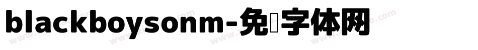 blackboysonm字体转换