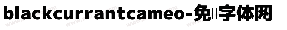 blackcurrantcameo字体转换