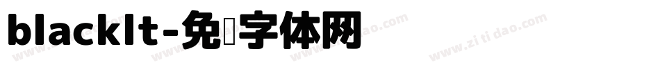 blacklt字体转换