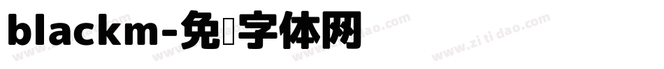 blackm字体转换