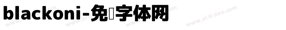 blackoni字体转换