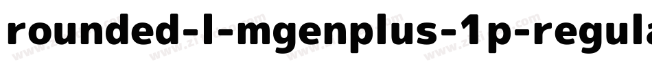 rounded-l-mgenplus-1p-regular字体转换