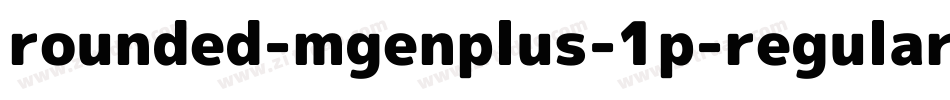 rounded-mgenplus-1p-regular字体转换