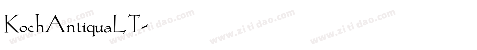 KochAntiquaLT字体转换
