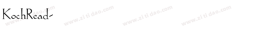 KochRead字体转换