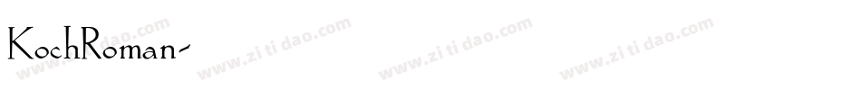 KochRoman字体转换