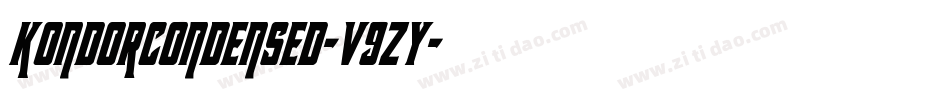 KondorCondensed-v9zy字体转换