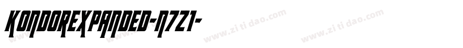 KondorExpanded-n7z1字体转换