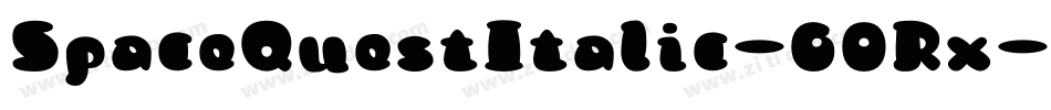SpaceQuestItalic-60Rx字体转换