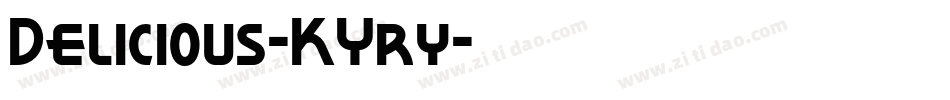 Delicious-KYry字体转换