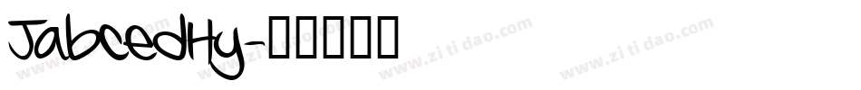 JabcedHy字体转换