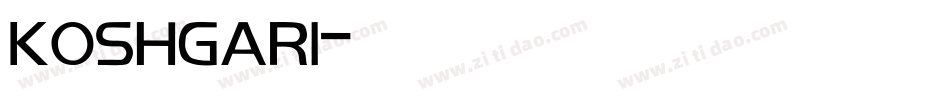 KOSHGAR1字体转换