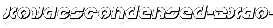 KovacsCondensed-2xao字体转换