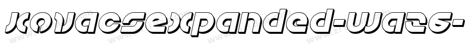 KovacsExpanded-waz6字体转换