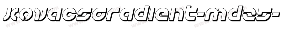 KovacsGradient-mdz5字体转换