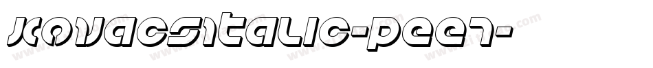 KovacsItalic-Pee7字体转换 KovacsItalic-Pee7字体转换