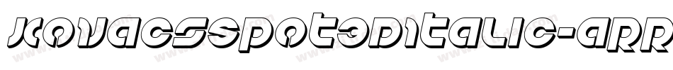KovacsSpot3DItalic-aRRE字体转换