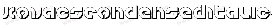 KovacsCondensedItalic-vWz9字体转换