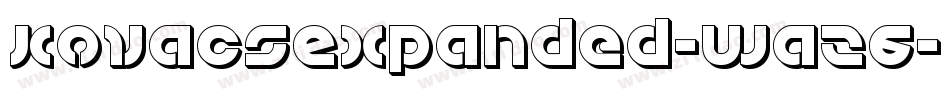 KovacsExpanded-waz6字体转换