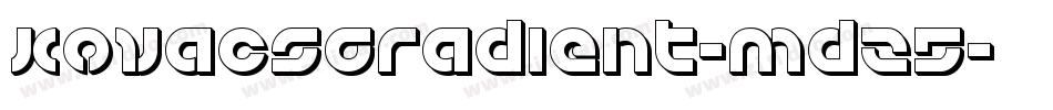 KovacsGradient-mdz5字体转换