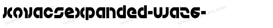 KovacsExpanded-waz6字体转换