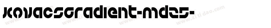 KovacsGradient-mdz5字体转换