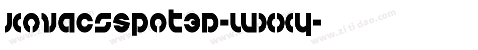 KovacsSpot3D-WxxY字体转换