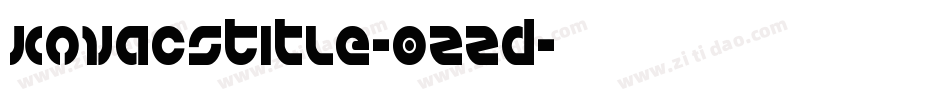 KovacsTitle-0ZZd字体转换