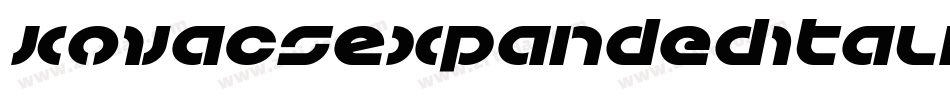 KovacsExpandedItalic-7Vx4字体转换