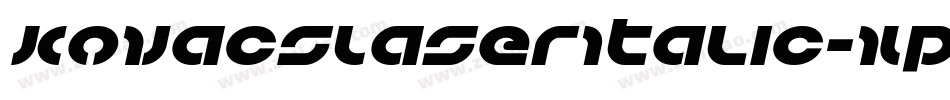 KovacsLaserItalic-XppG字体转换