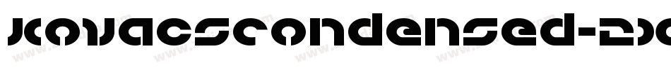 KovacsCondensed-2xao字体转换
