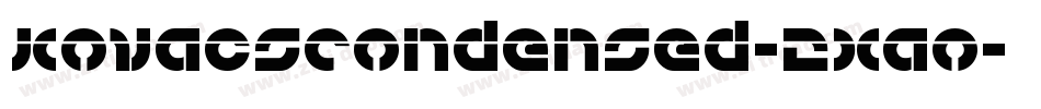KovacsCondensed-2xao字体转换