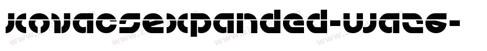 KovacsExpanded-waz6字体转换