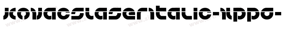 KovacsLaserItalic-XppG字体转换