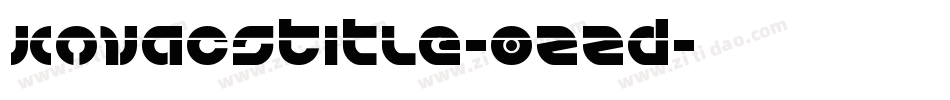 KovacsTitle-0ZZd字体转换