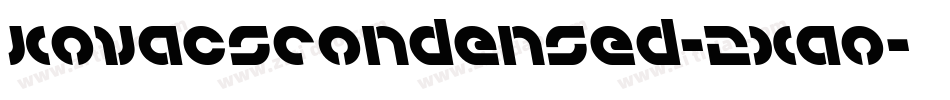 KovacsCondensed-2xao字体转换