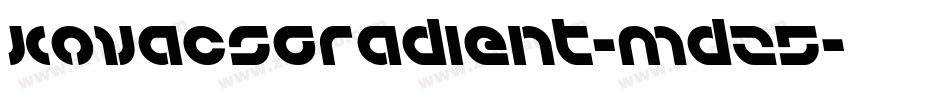 KovacsGradient-mdz5字体转换