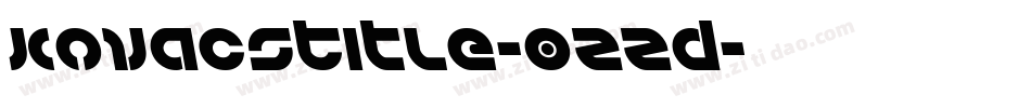 KovacsTitle-0ZZd字体转换