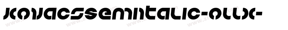 KovacsSemiItalic-oLLx字体转换