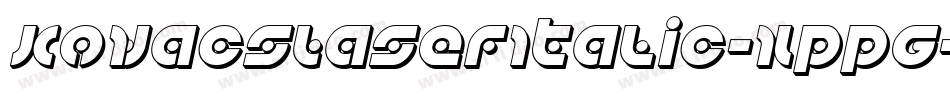 KovacsLaserItalic-XppG字体转换