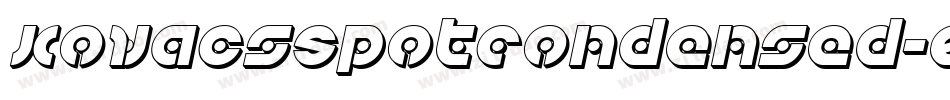 KovacsSpotCondensed-Eww9字体转换
