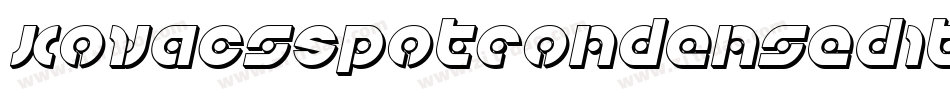 KovacsSpotCondensedItalic-O00d字体转换 KovacsSpotCondensedItalic-O00d字体转换